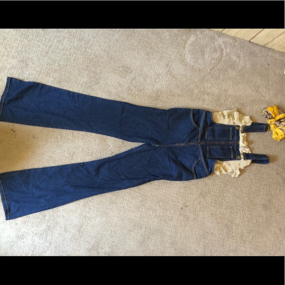 Denim overalls